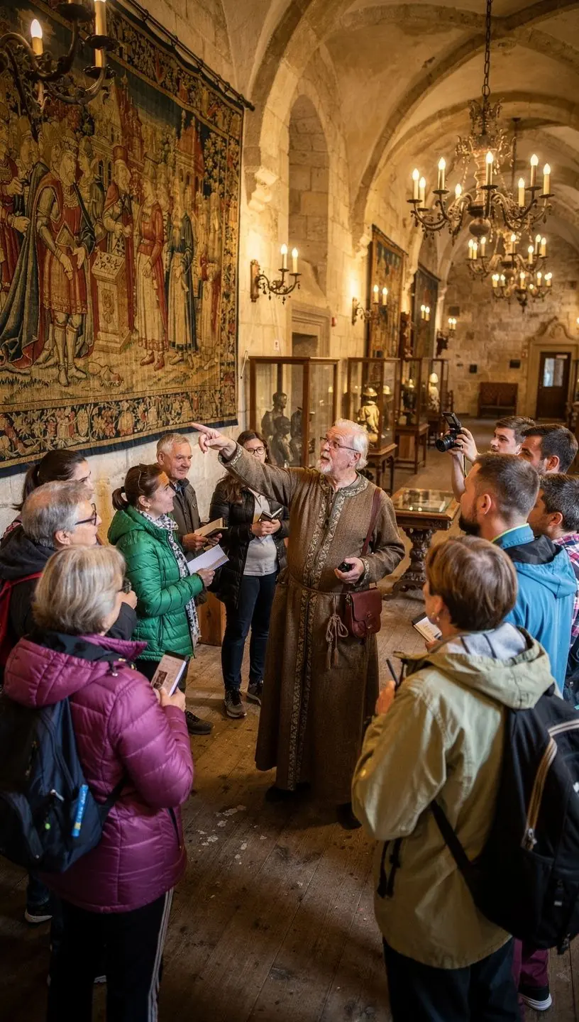 A tranquil hiking trail through the Tatra Mountains, surrounded by lush greenery and stunning mountain peaks.